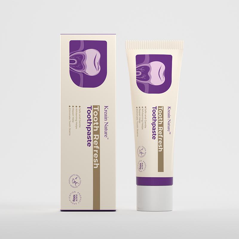 【Free shipping on orders over $25】Kreain Nature Botanical Extract Toothpaste - Gentle Dental Care with Natural Ingredients for Refreshing Breath & Clean Teeth